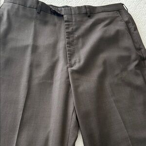 Haggar Men's Dark Brown Dress Pants